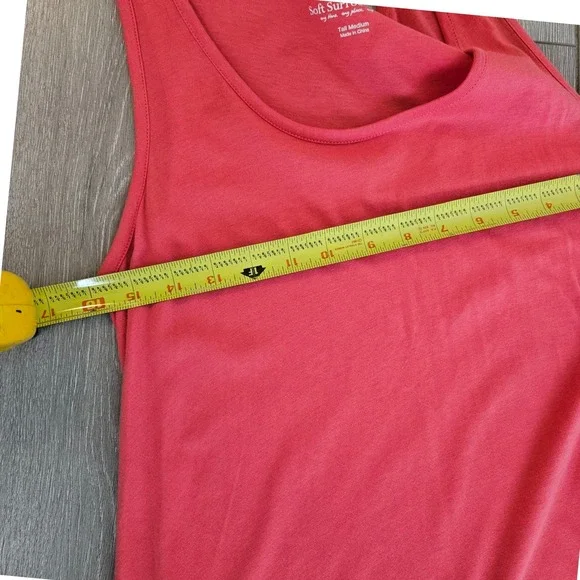 Soft Surroundings Woman Size M Tall Maxi Length Dress Sleeveless Pockets Minimal - Picture 6 of 7